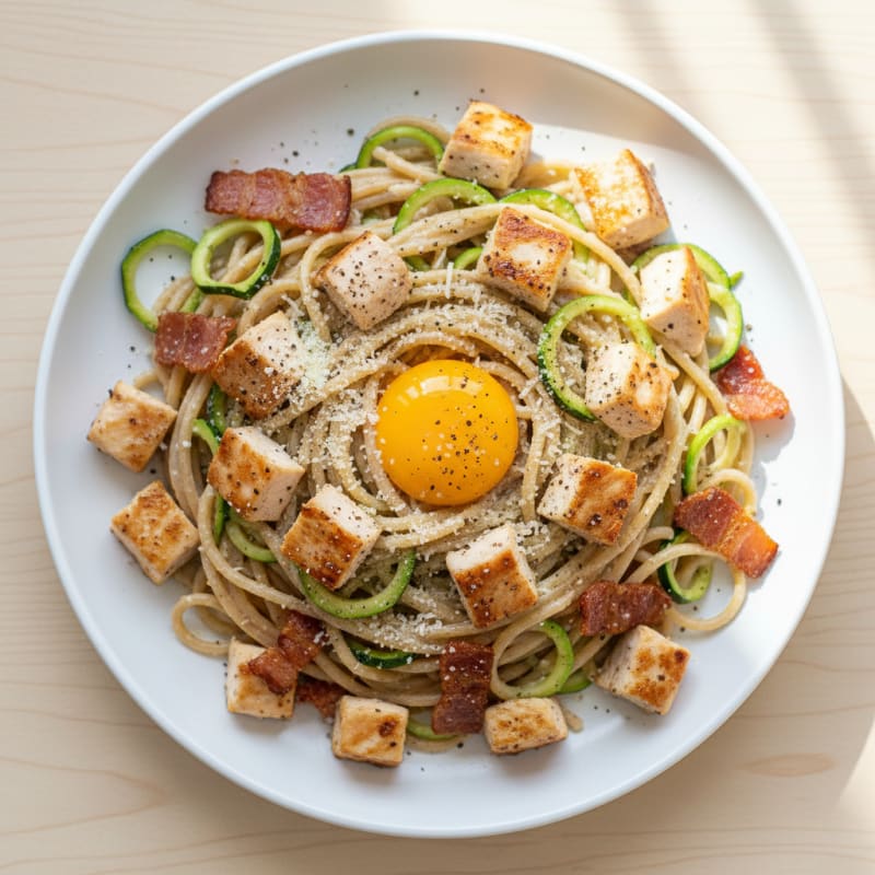 Creamy Pancetta Carbonara with Silky Egg Yolk