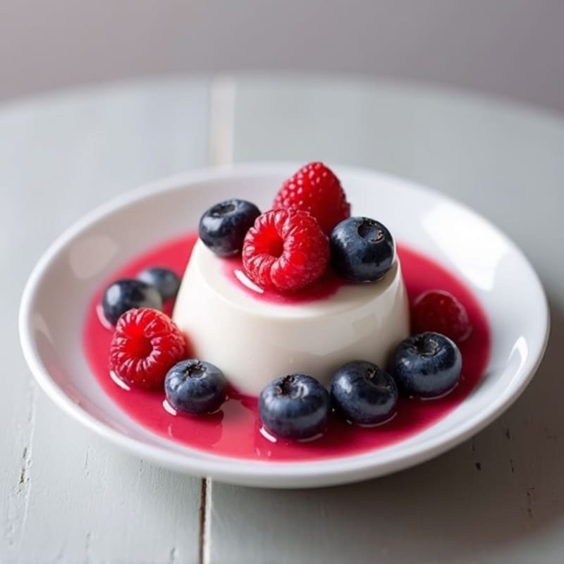 Silky Greek Yogurt with Protein Powder and Berries