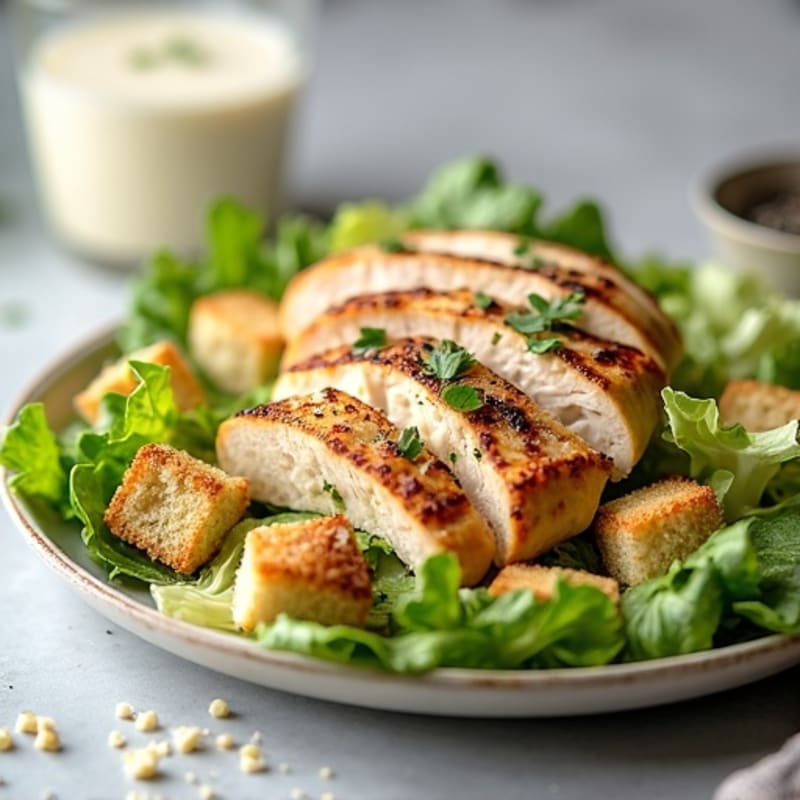 Healthy Chicken Caesar Salad