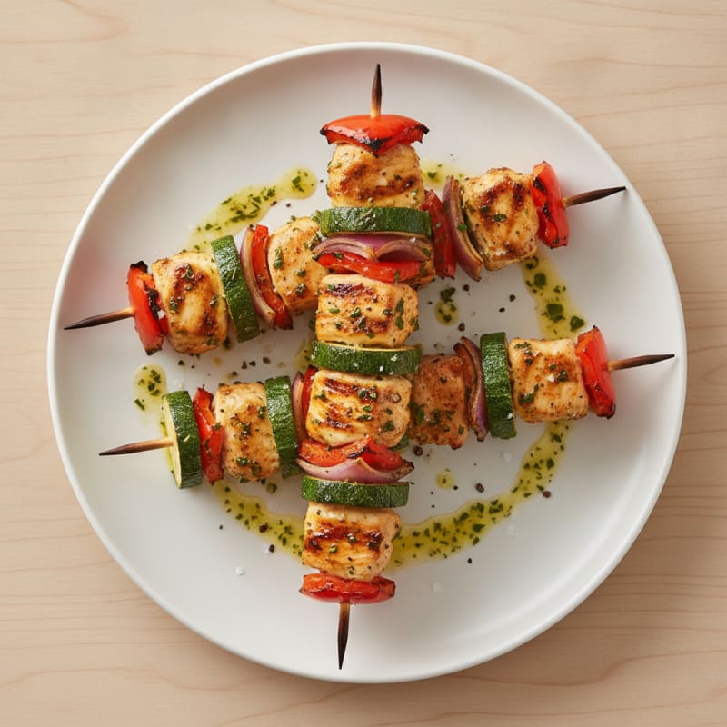 Chicken and Veggie Skewers