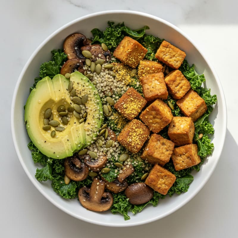 Sauteed Tempeh and Avocado Power Bowl