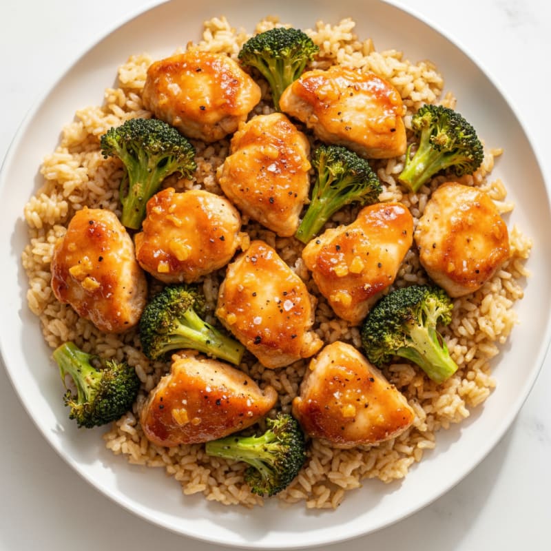 Baked Orange Chicken and Broccoli