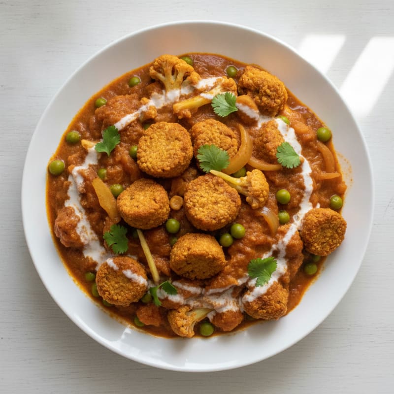 Soy Chunk and Vegetable Curry