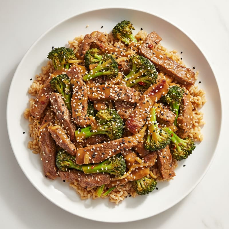 Sesame Beef and Broccoli Stir-Fry