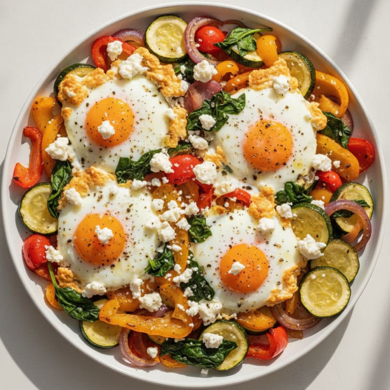 Sheet Pan Eggs with Roasted Vegetables