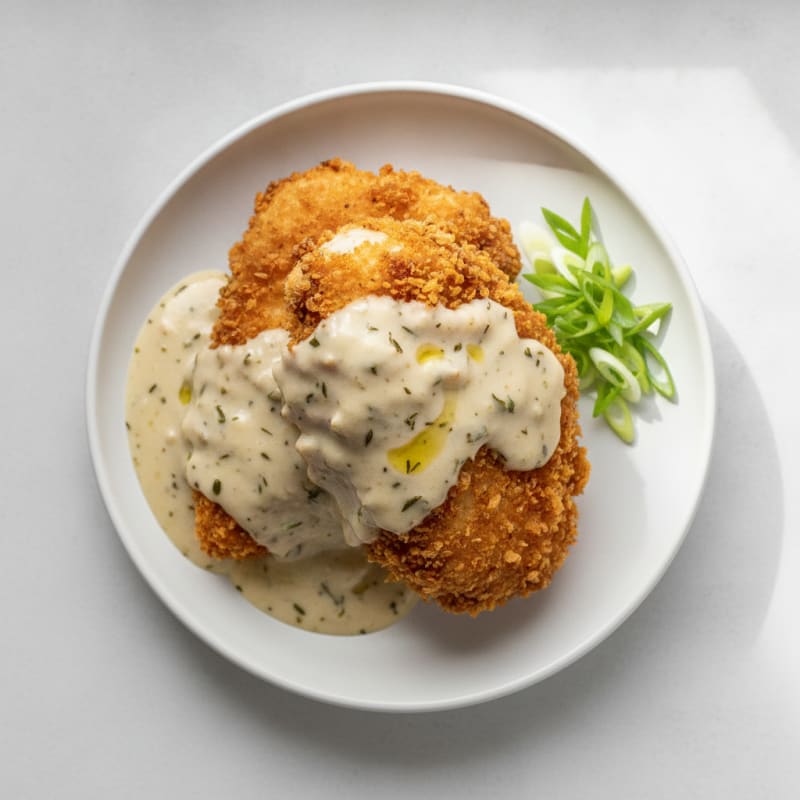 Buttermilk Fried Chicken with Creamy Gravy