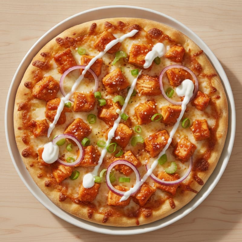 Buffalo Chicken Flatbread Pizza