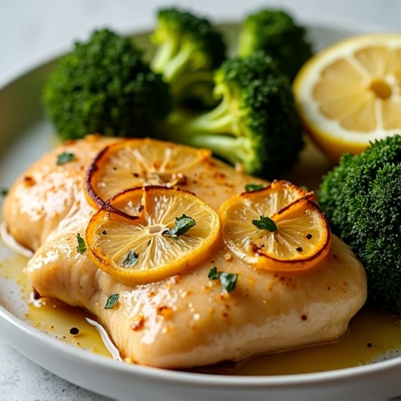 Sheet Pan Lemon Garlic Chicken and Crispy Roasted Broccoli