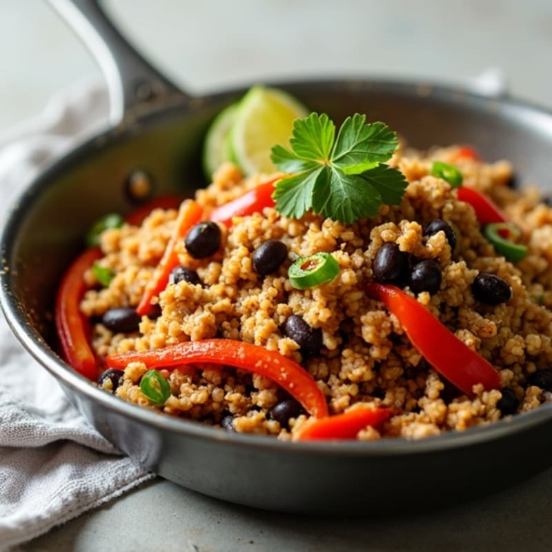 Spicy Lime Turkey Taco Skillet