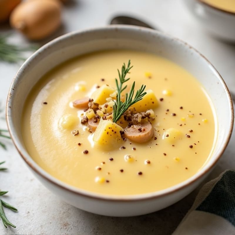Healthy Creamy Baked Potato Soup
