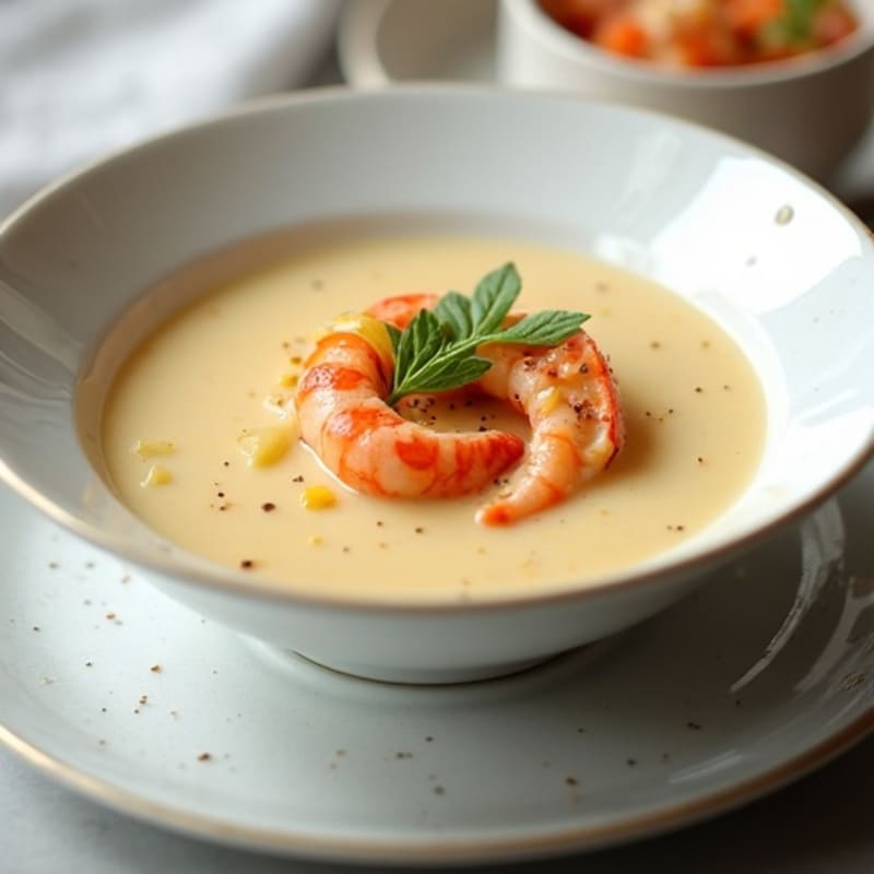 Silky Cauliflower Lobster Bisque