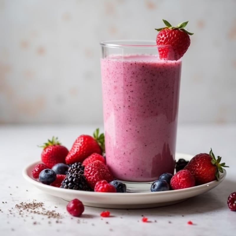 Triple Berry Protein Power Smoothie