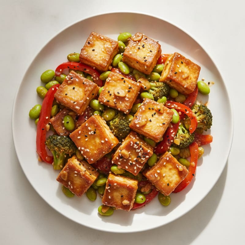 Sesame Tofu Stir-Fry