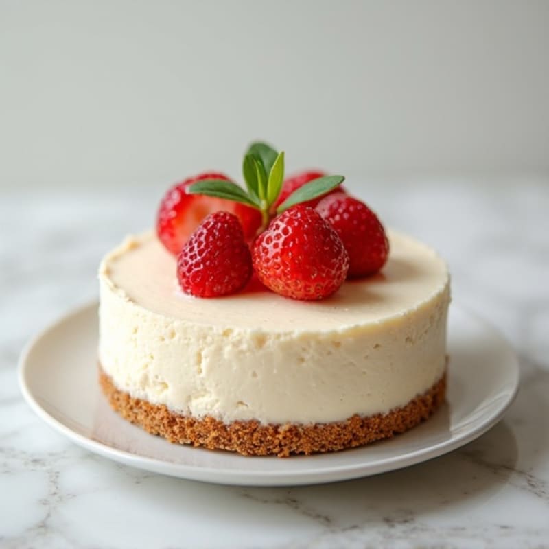 Silky Greek Yogurt Protein Cheesecake