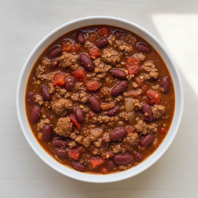 Slow Cooker Beef Chili with Kidney Beans