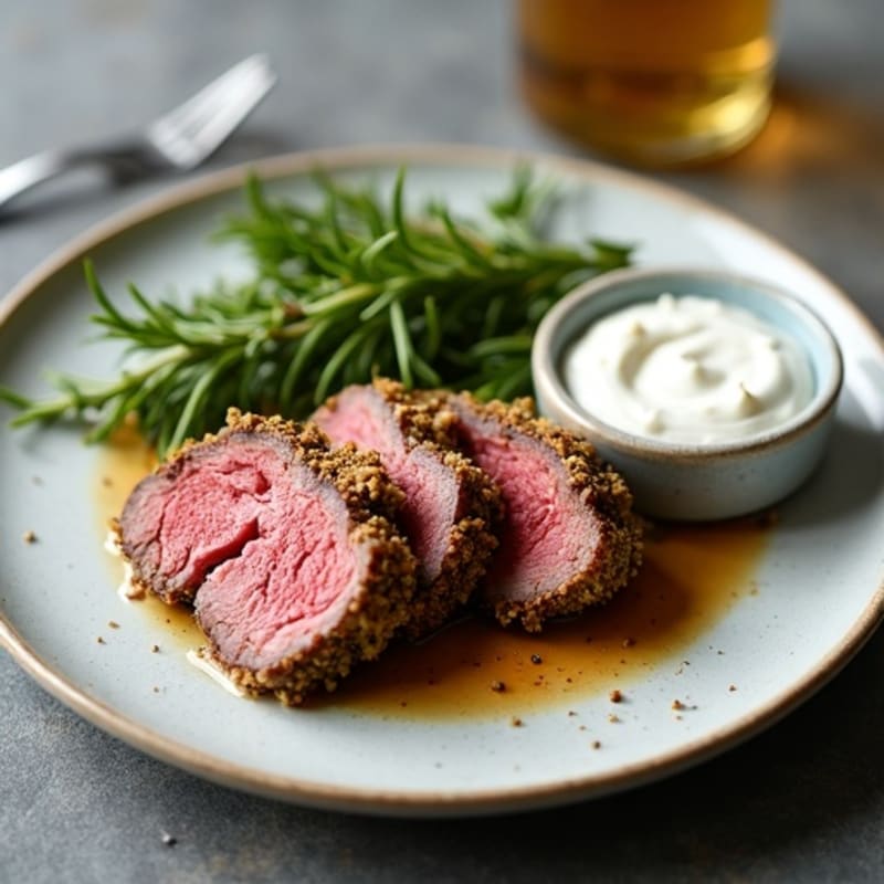 Herb-Crusted Venison Tenderloin