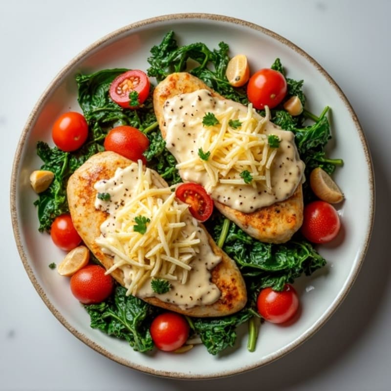 Creamy Garlic Parmesan Chicken Skillet