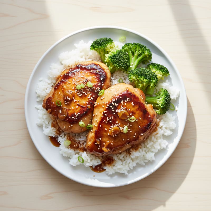 Teriyaki Glazed Chicken Thighs