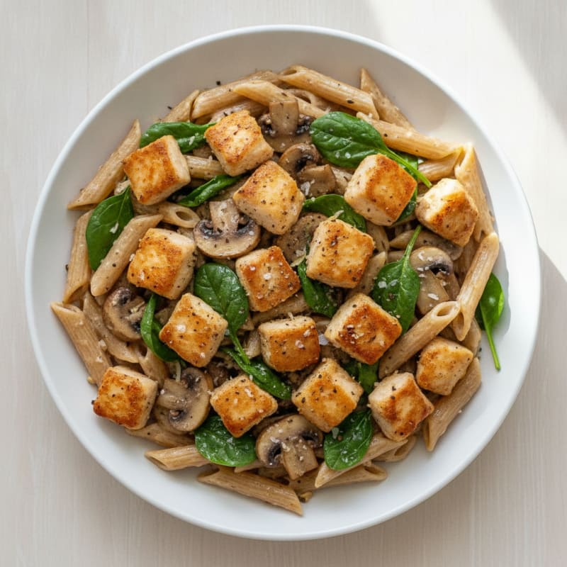 Garlic Mushroom Chicken Pasta Skillet