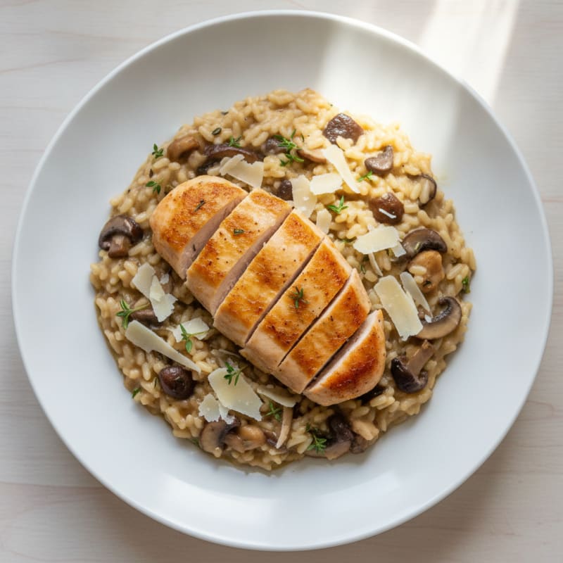Wild Mushroom Risotto with Parmesan