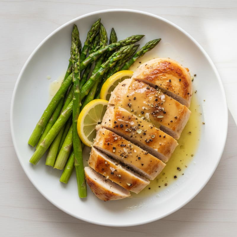 Lemon Herb Chicken with Roasted Asparagus