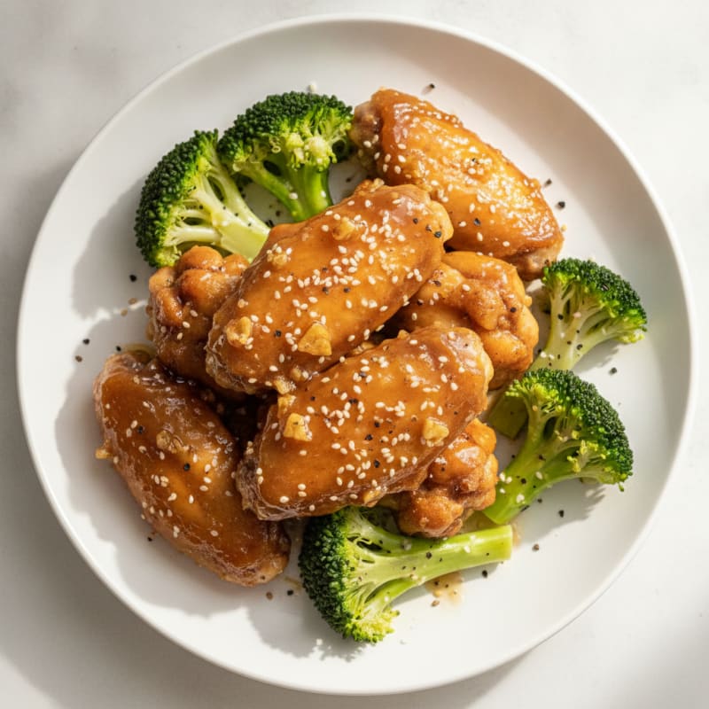 Honey-Garlic Glazed Chicken Wings