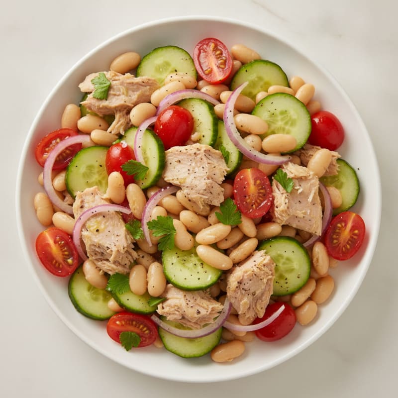 Mediterranean Tuna and White Bean Salad