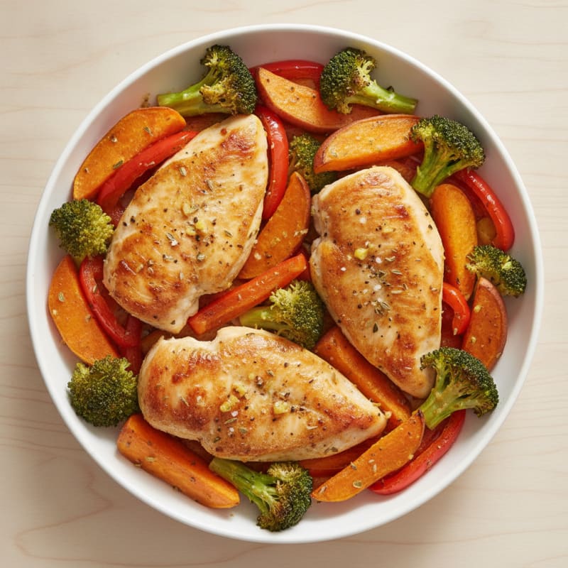 Sheet Pan Lemon Herb Chicken and Veggies