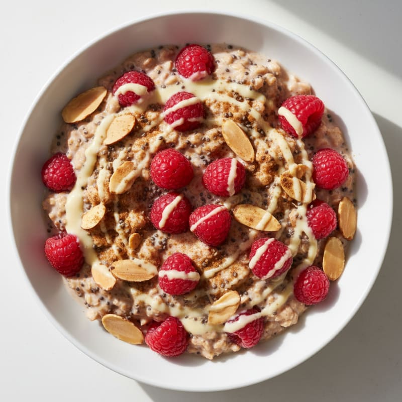 Berry-Almond Overnight Oats with Chia