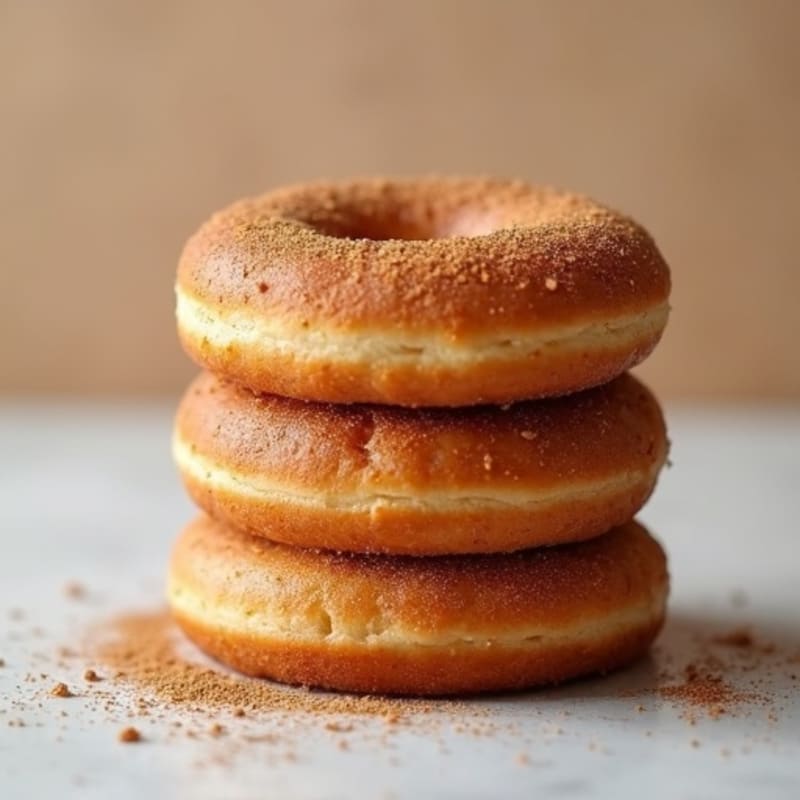 Baked Cinnamon-Maple Protein Donuts