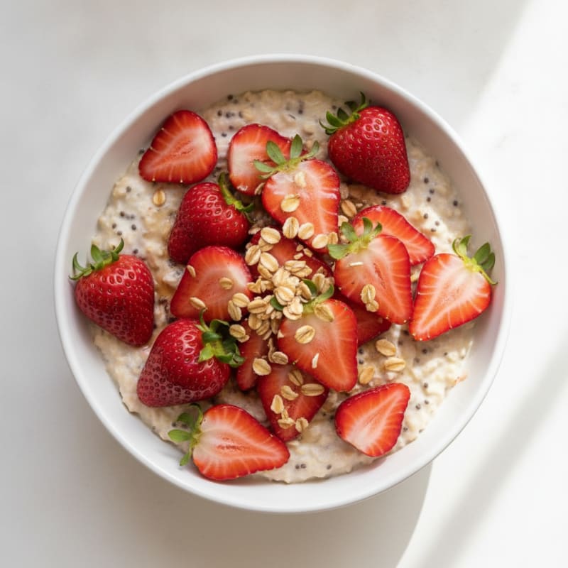 Strawberry Shortcake Overnight Oats