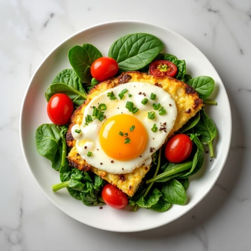 Egg White and Turkey Sausage Scramble with Spinach