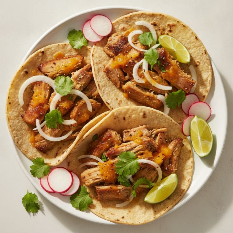 Slow-Cooked Pork Carnitas Tacos