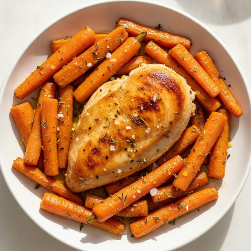 Herb-Roasted Chicken Breast with Root Vegetables