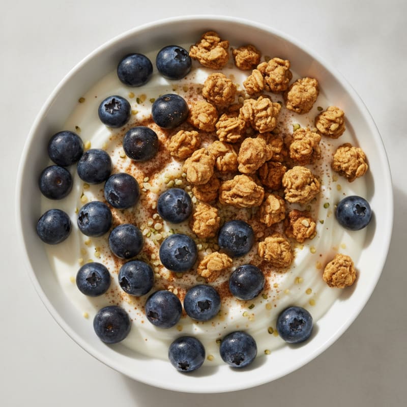 High-Protein Blueberry Yogurt Bowl