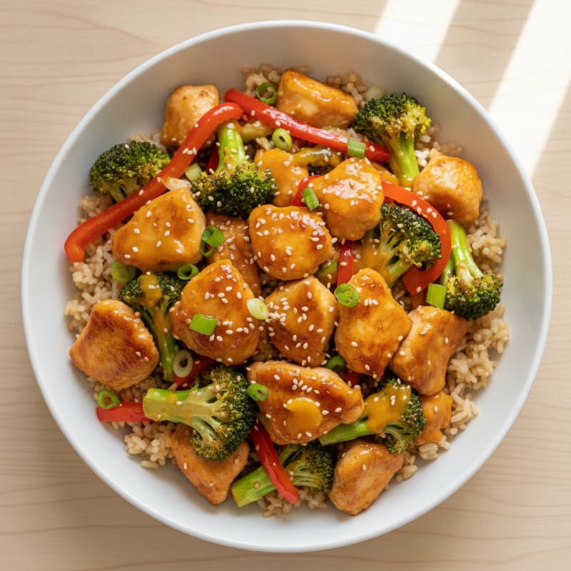 Orange Glazed Chicken Stir-Fry
