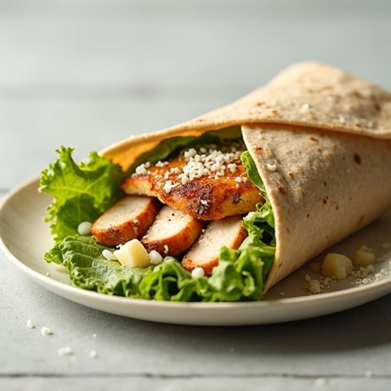 Creamy Grilled Chicken Caesar Wrap