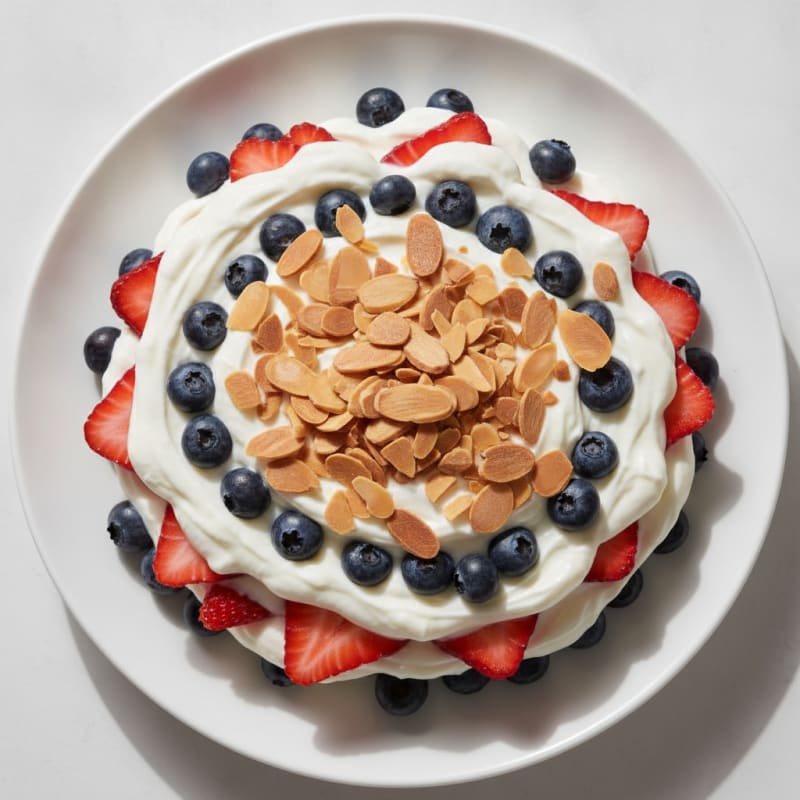 Greek Yogurt Protein Parfait with Berries and Almonds