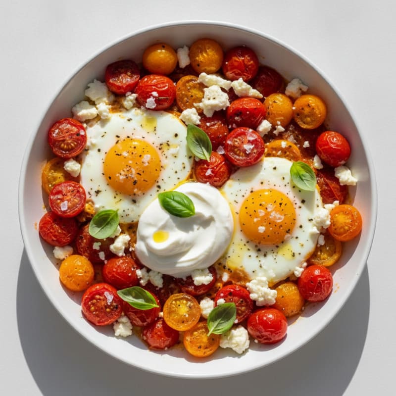 Baked Eggs with Roasted Tomatoes