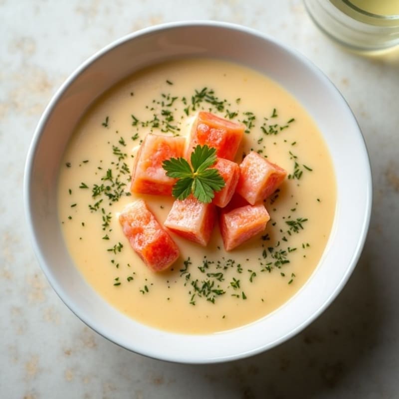 Creamy Lobster Bisque with Fresh Herbs