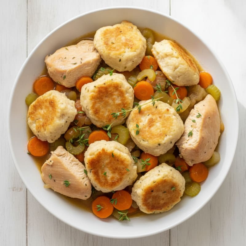 Homestyle Chicken and Herb Dumplings