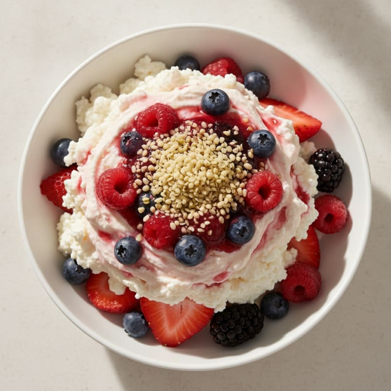 Creamy Greek Yogurt Protein Parfait with Mixed Berries