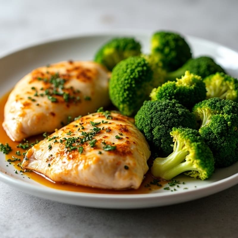 Sheet Pan Lemon Herb Roasted Chicken and Crispy Broccoli