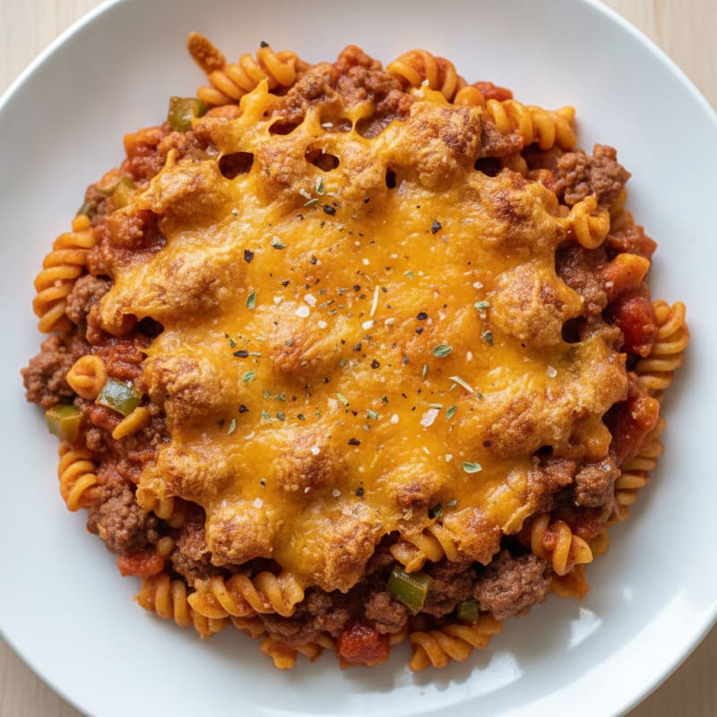 Hearty Beef Macaroni Bake