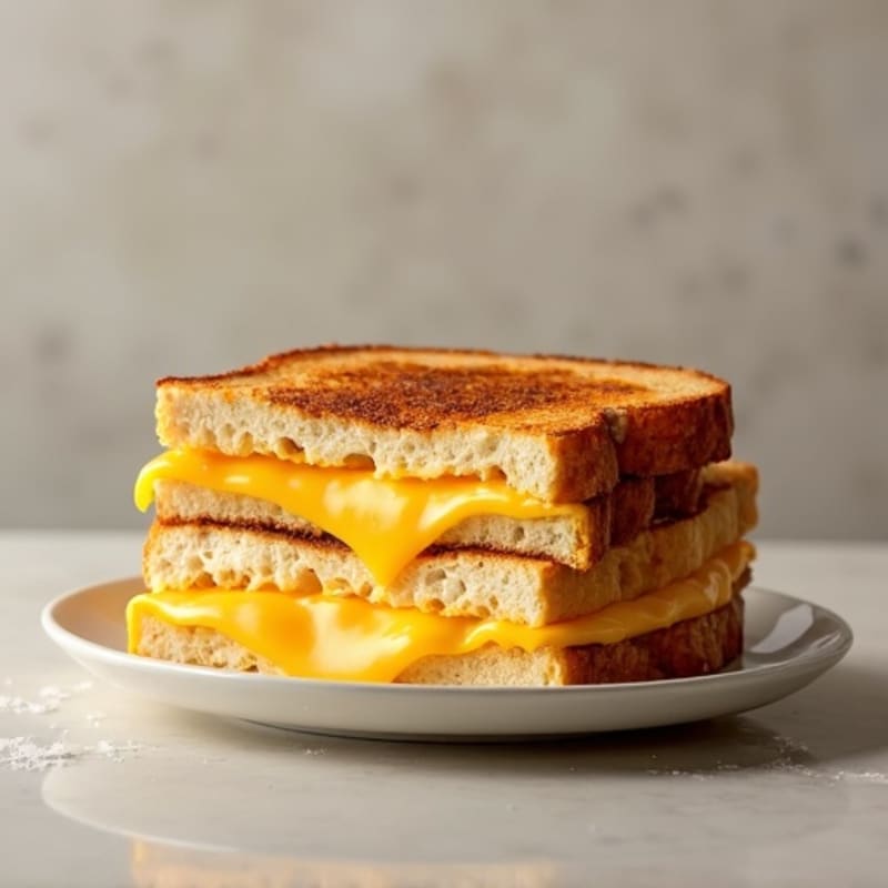 Crispy Sourdough Triple Cheese Melt