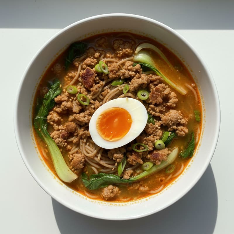 Sriracha Pork Ramen Soup