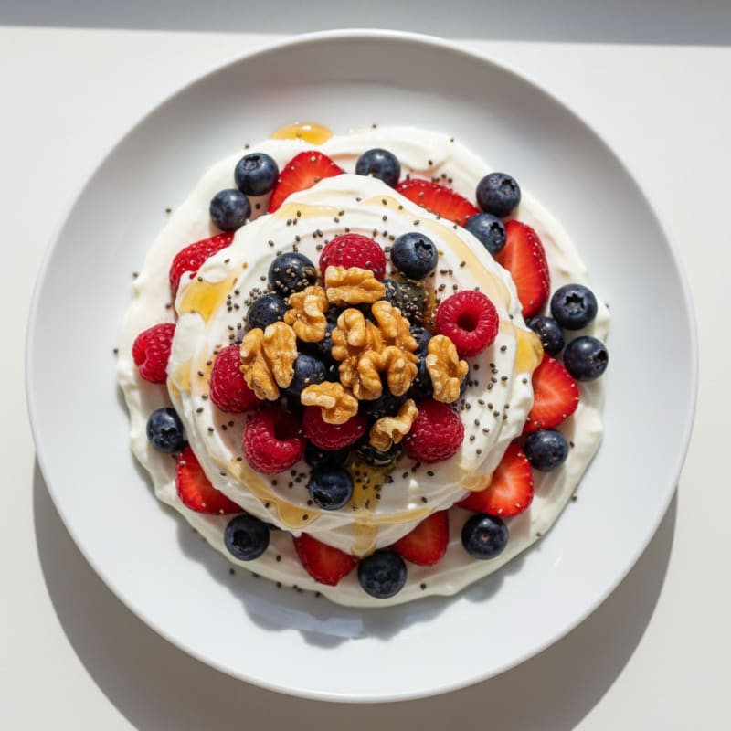 Creamy Greek Yogurt Protein Parfait with Mixed Berries