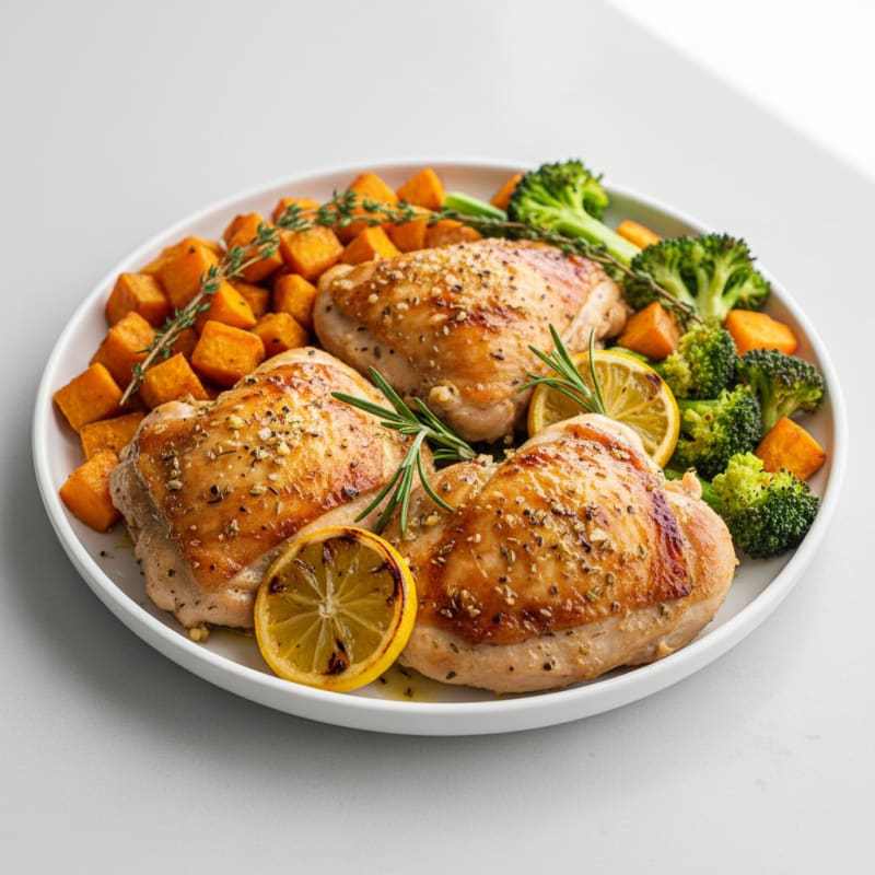 Lemon-Herb Roasted Chicken Thighs