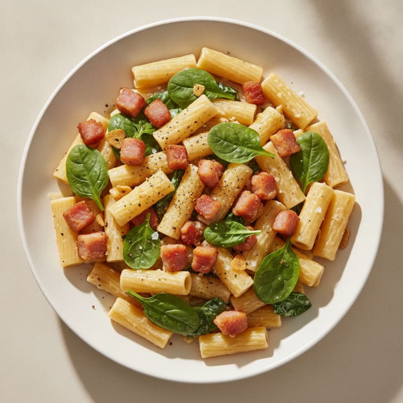 Classic Carbonara with Crispy Pancetta