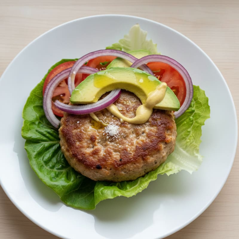 Lean Turkey Burger Lettuce Wrap